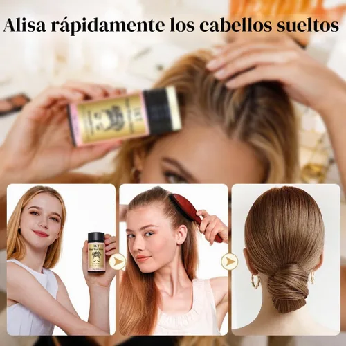 Vista 4 de Barra de cera para el cabello, barra de cera para el cabello, sin especias, fácil de absorber (paquete de 1)