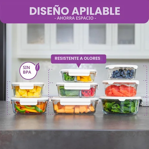 Vista 3 de HOLDN' STORAGE Contenedores de almacenamiento de alimentos con sellado al