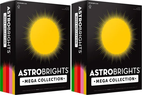 Vista 6 de Astrobrights Mega Collection, cartulina de colores, "Classic