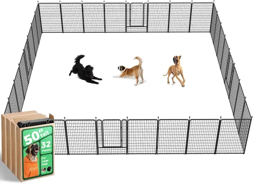 Vista 60 de FXW Rollick - Corralito para perros para patio, campamento con casa rodante, patentado, 24 pulgadas, 2 paneles Fácil instalación, resistente