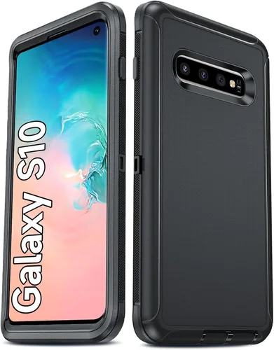 Vista 19 de LeYi Funda compatible con Galaxy S8: no compatible con S8 Plus: cubierta exterior de goma 3 en 1 de cuerpo completo a prueba de golpes, resistente