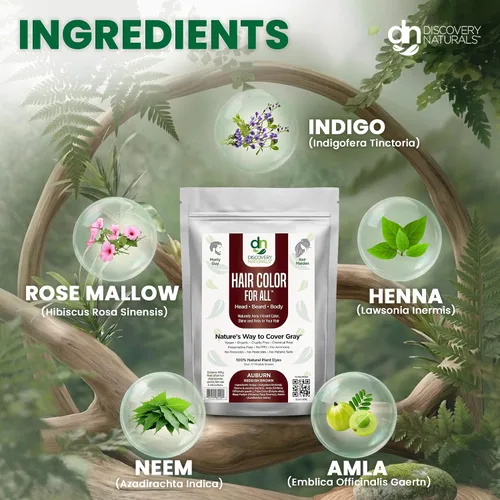 Vista 2 de Tintura para el cabello y las cejas Henna Maiden: 100 % natural y sin químicos