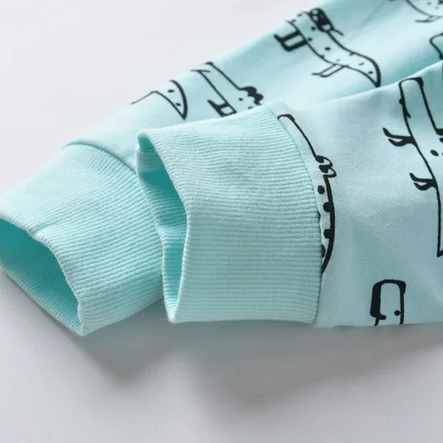 Vista 7 de Conjunto de sudadera con capucha y pantalones, de manga larga, con varios diseños, para bebé o niño
