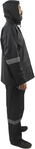 Vista 4 de Chaqueta y pantalones clásicos impermeables con capucha para hombre