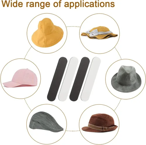 Vista 6 de 30 piezas de cinta de tamaño de sombrero, inserciones reductoras de tamaño de sombrero, cinta autoadhesiva de espuma para sombreros