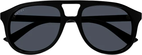 Vista 5 de Gucci GG1320S - Gafas de sol con forma de aviador + paquete con kit de gafas de lujo eSHADES, Negro