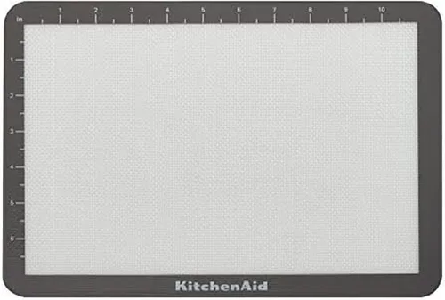 Vista 7 de KitchenAid Alfombrilla de silicona grande para hornear, 12x17 pulgadas, gris