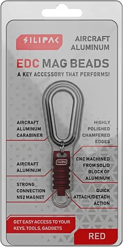 Vista 2 de Keychain Magnetic Connector EDC Mag Beads Secure Key Quick Release Carabiner Detachable Keys