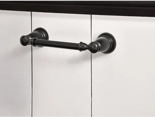 Vista 2 de Moen Y2608BL Banbury - Soporte giratorio para papel higiénico, acabado negro mate