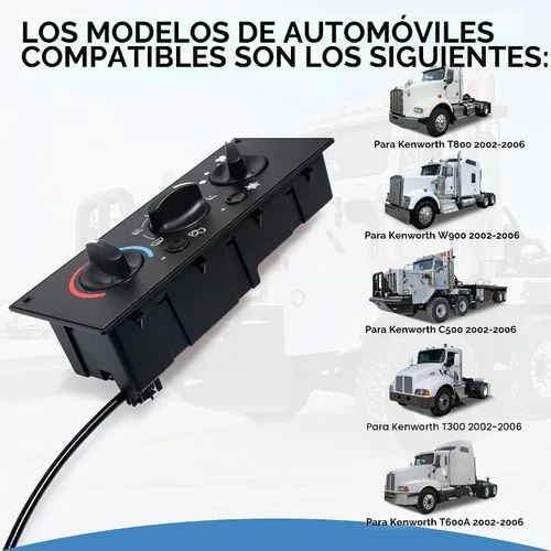 Vista 2 de Módulo de Control Climático Kenworth - 599-5511 Panel de Control AC de Servicio Pesado de Reemplazo para Kenworth W900 T800 T600A C500 T300