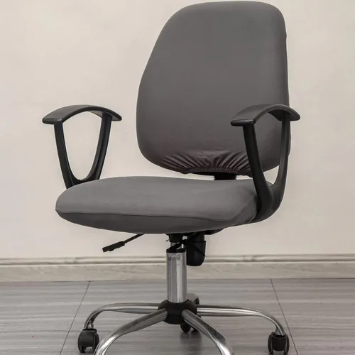 Vista 11 de Melaluxe Fundas para Silla de Oficina de Computadora, Funda Universal Protectora y Elástica, Funda Elástica para Silla Giratoria (Negro)
