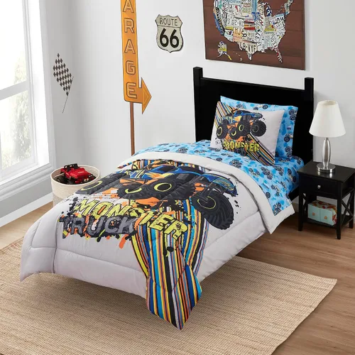 Vista 44 de Juego de edredón con diseño de baloncesto tamaño individual – Ropa de cama en una bolsa con sábanas, fundas de almohada y fundas decorativas