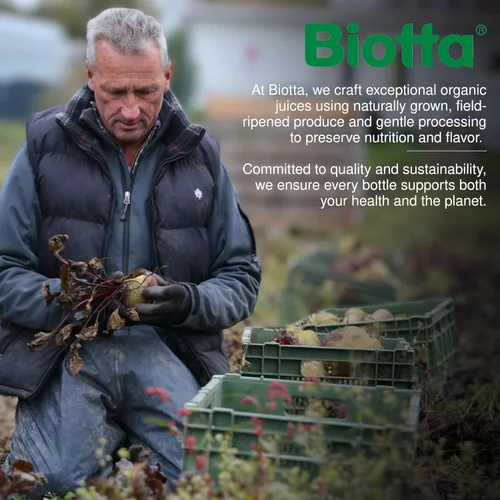 Vista 6 de Biotta Jugo de remolacha orgánico – Superalimento de remolacha 100% natural – Ayuda a apoyar la presión arterial, el cerebro, la resistencia