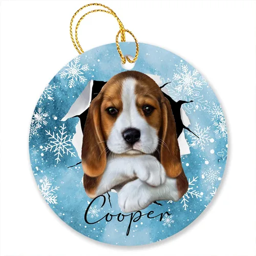 Vista 11 de Adornos de pastor australiano, regalos para Navidad, adorno de pastor australiano personalizado, adornos únicos de pastor australiano, vacaciones