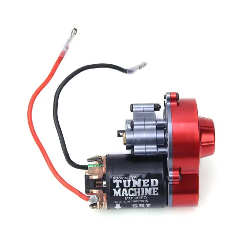 Vista 7 de Drfeify RC Metal completo con motor 540 55T piezas de actualización compatibles con SCX 1/10 RC Car