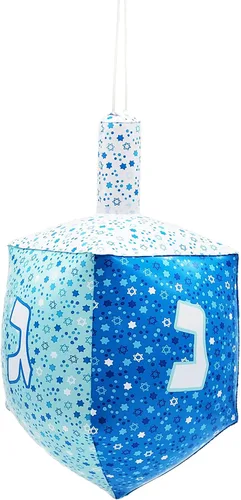 Vista 6 de The Dreidel Company Hanukkah Dreidel inflable, decoraciones de fiesta y eventos de Januka, 24 pulgadas de alto (paquete de 2)
