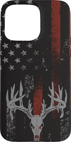 Vista 28 de Funda para iPhone 16 con la bandera americana de cola blanca ciervo Buck Hunting USA FLAG Hunter