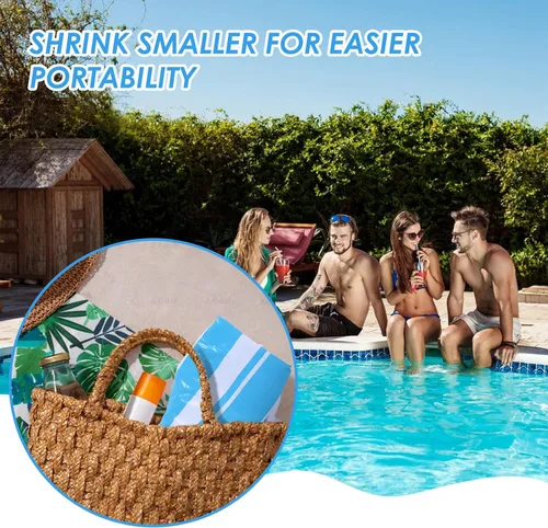 Vista 6 de Pool Float Adults 4-in-1 Water Hammock Float,Saddle, Drifter,Lounger Inflatable Pool Floats for Swimming Pool, Beach, Hammock Pool Float