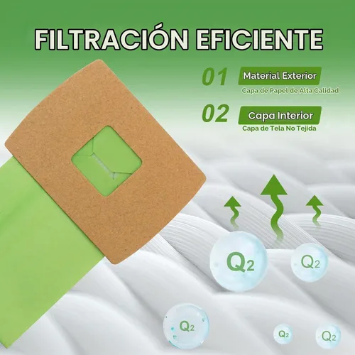 Vista 2 de Paquete de 12 bolsas de vacío compactas tipo BB PKBB12DW de repuesto para Oreck XL Buster B bolsas de vacío BB180 BB280 BB850 BB870 BB900 BB1000