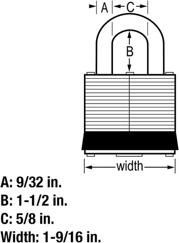 Vista 5 de Master Lock 3SSKADLF - Candado de acero inoxidable para exteriores con llave, 1 paquete