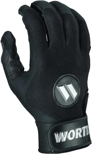 Vista 9 de Worth LEGIT PRO Guantes de bateo de sóftbol de lanzamiento lento Tallas para adultos
