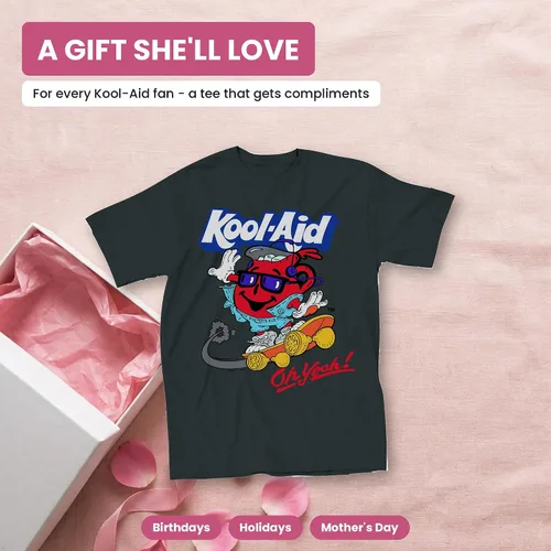 Vista 9 de Kool-Aid Ladies Oh Yeah Shirt Drink Mix Man Graphic Tie Dye T-Shirt Vintage Black