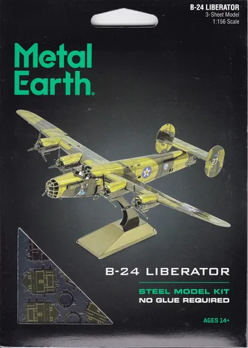 Vista 6 de Fascinations Metal Earth B-24 Liberator 3D Kit de modelo de metal