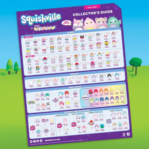 Vista 6 de Squishville Mini-Squishmallows Cinema Playset – Incluye una felpa de 2 pulgadas, silla de pretzel, cubo de palomitas de maíz, felpa