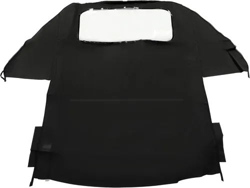 Vista 4 de HECASA Parte superior suave convertible compatible con Porsche 911,993 1995-1998 con ventana de plástico transparente de vinilo negro