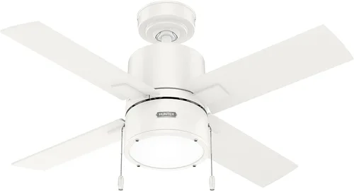 Vista 11 de Hunter Beck - Ventilador de techo para interiores, con luz LED, 52 pulgadas, níquel cepillado