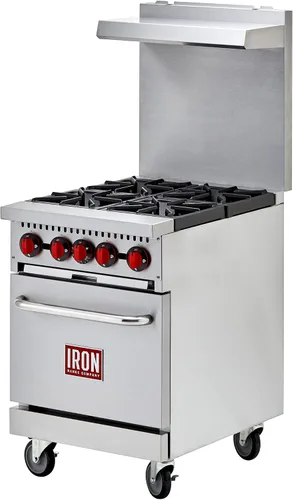 Vista 4 de Iron Range Rango IR-4B, 24" 150,000 BTU, Acero Inoxidable