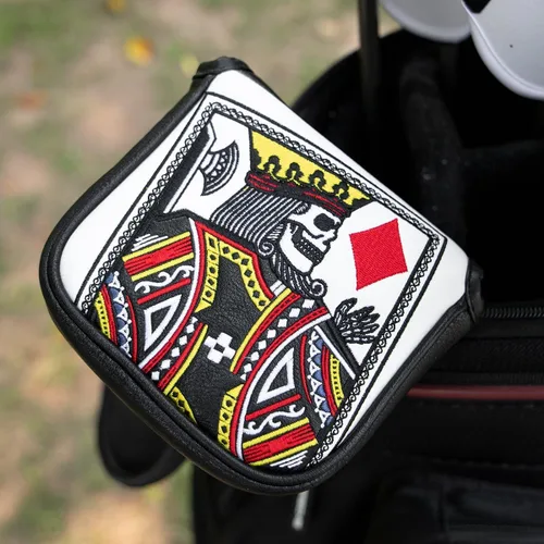 Vista 9 de Fundas para palos de golf, cubierta de piloto de diamante de póquer, cubierta de madera de Fariway, 3 cubiertas híbridas de madera, cubierta