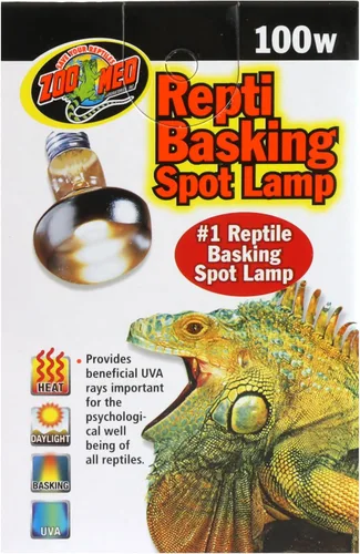 Vista 3 de Zoo Med Repti Basking Spot - Bombilla de repuesto para lámpara (100 W, 3 unidades)