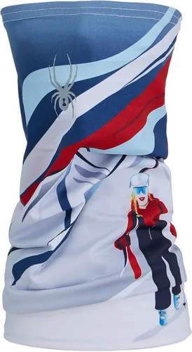 Vista 3 de Spyder Men's Cruise Tube Ski Neck Gaiter Face Mask Neck Warmer Abismo Blanco