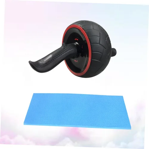 Vista 5 de GANAZONO Rueda abdominal de rebote Rueda de ejercicio Equipo de entrenamiento de entrenamiento en casa Rodillo de goma Ab Roller Rodillera
