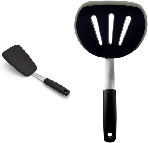 Vista 12 de OXO Good Grips espátula/espumadera de panqueque de nailon flexible, ninguno , Negro