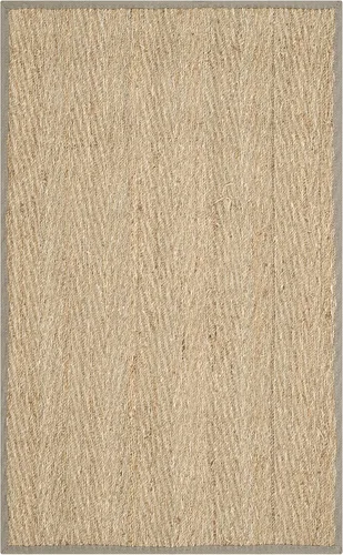 Vista 53 de Safavieh Colección de fibra natural NF115P - Alfombra (fibra natural), color gris, Fibras naturales