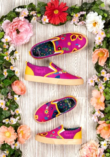Vista 10 de Tenis sin cordones bordados para mujer de Encanto Multicolor