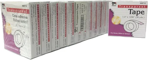 Vista 4 de Charles Leonard Dispensador de cinta de escritorio, base pesada y base antideslizante, negro, estilo C-15 (900-BK)