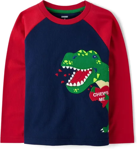 Vista 14 de Gymboree Camisetas de manga larga con gráficos bordados para niños y niños pequeños Cabaña de Navidad