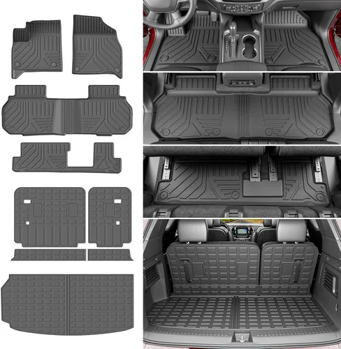 Vista 14 de powoq - Alfombrilla de suelo de 6 asientos compatible con Jeep Grand