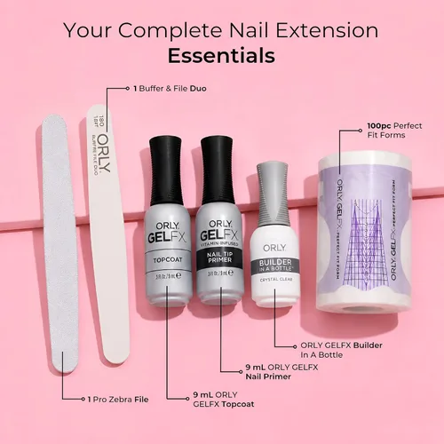 Vista 2 de ORLY GelFX Builder In a Bottle Kit de introducción Gel constructor de escultura para extensiones de uñas y superposición de gel