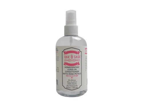 Vista 8 de OAK & SAGE Acondicionador homeopático sin enjuague con pepino, sin perfume, 8 onzas, 100% hierbas/plantas, sin enjuague, sin alcohol, sin productos