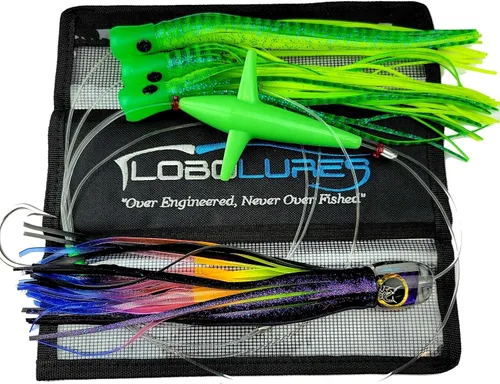 Vista 11 de Lobo Lures #200 Pelagic Magic Skipjack Hybrid Daisy Chain Marlin & Atún Trolling Señuelo Uretano Hecho en Estados Unidos