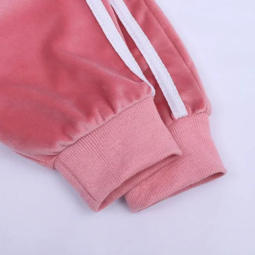 Vista 3 de TBUIALL Conjunto de ropa Harlan con capucha y cremallera para niños y niñas, para cumpleaños de 6 meses