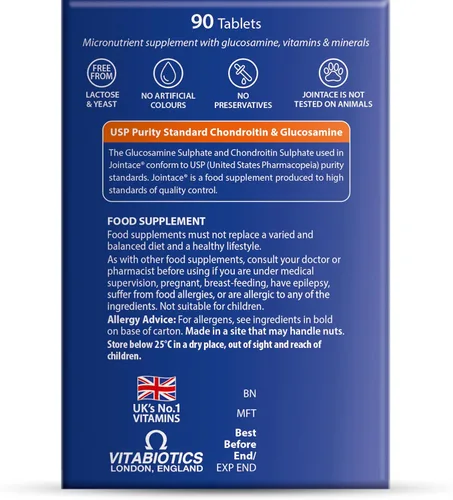 Vista 9 de Vitabiotics Jointace Glucosamina y Condroitina 90 Tabletas