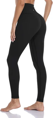 Vista 3 de HeyNuts Essential - Leggings de yoga de longitud completa pantalones de compresión de cintura alta 28pulgadas