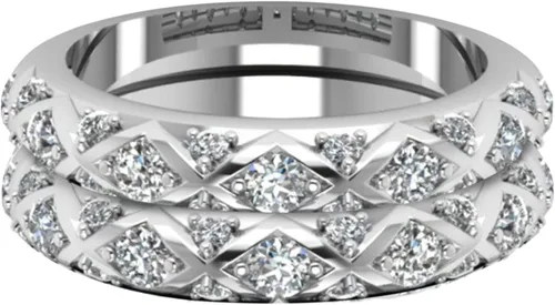 Vista 2 de Anillos de tungsteno para parejas de rey y reina, anillos personalizados para él y ella, anillos de boda de circonita cúbica