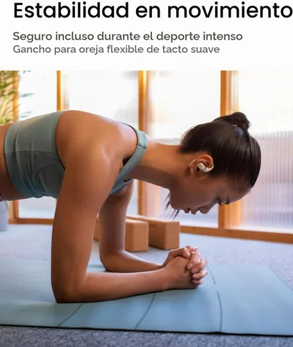 Vista 7 de SHOKZ OpenFit - Auriculares True Wireless Bluetooth de Oreja Abierta con Micrófono, Auriculares con Ganchos para los Oídos, Resistente al Sudor