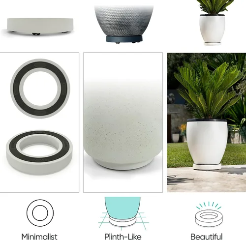 Vista 14 de Omnia Plant Glider: Organizador para plantas, 11.8 pulgadas, capacidad de 200 libras, carbón